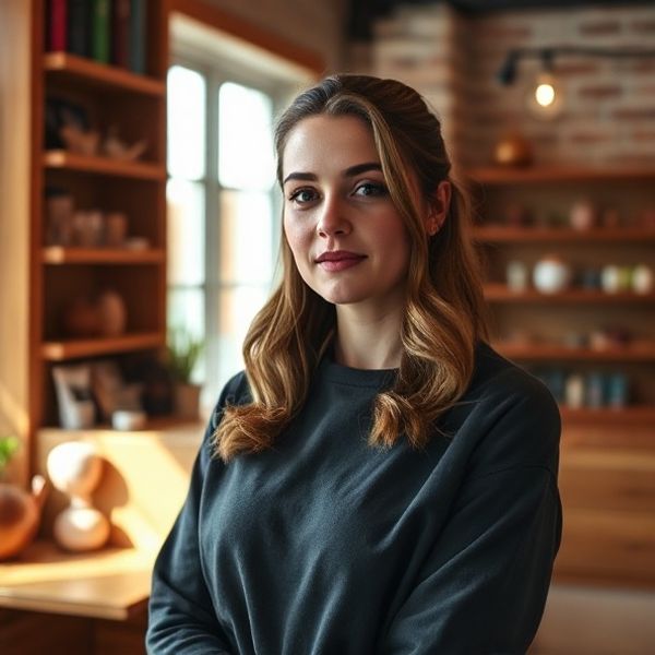 Portrait of Margaux Delvigne, colour and extensions specialist