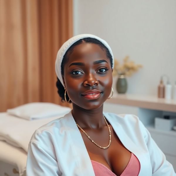 Portrait of Tessa Okafor, skincare and nails specialist